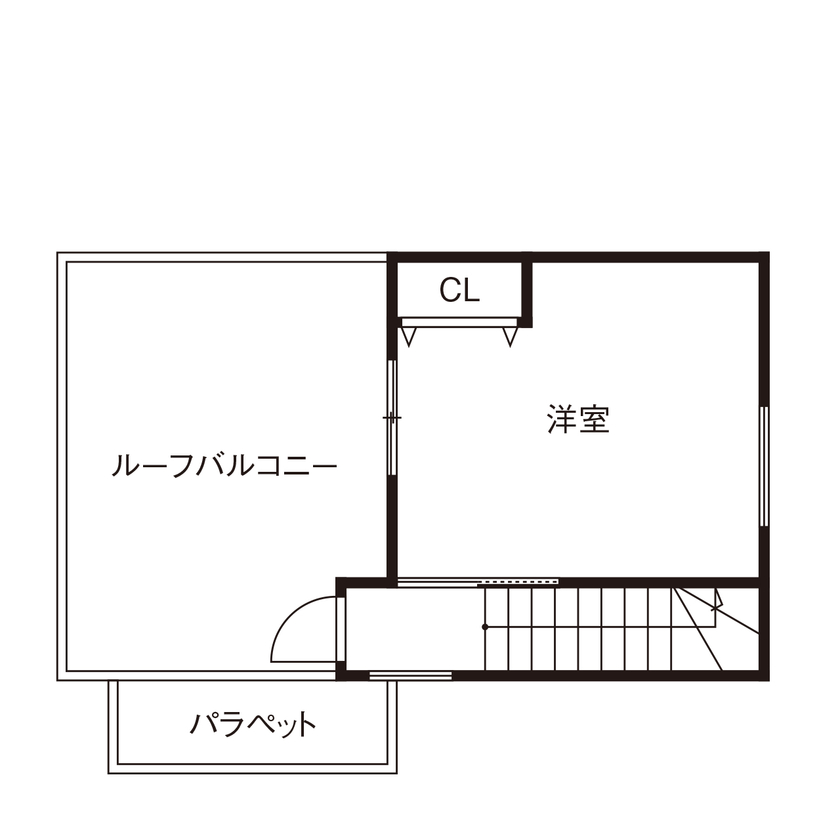 ライクスホーム 【1500～1999万円/敷地22.6坪/３階建て】周辺のグリーンを巧みに取り込む。四季の変化を愉しみながら暮らすの間取り図（4LDK）３階