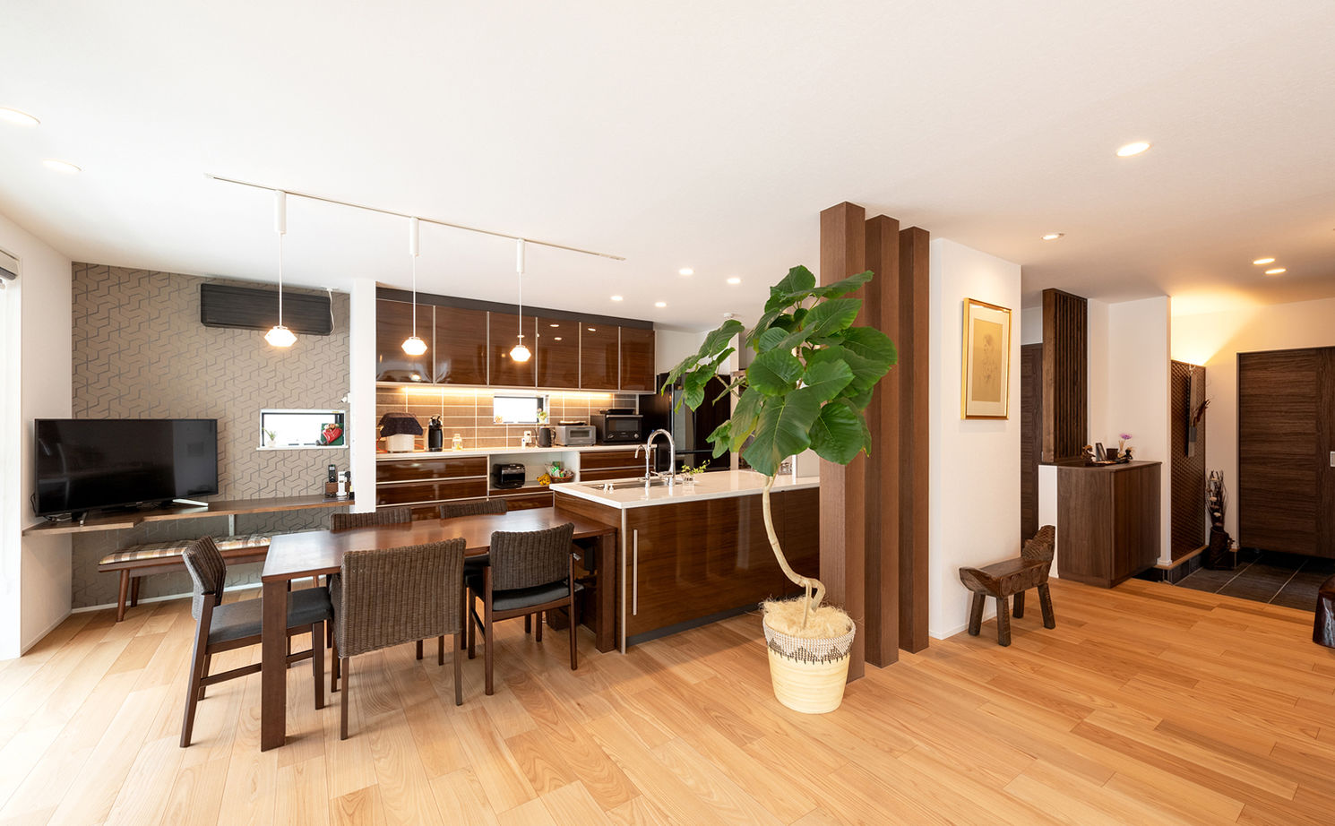 小林住宅 【大阪府/大開口リビング/ファミリーライブラリー/間取り】冬も半袖で過ごせる一年中春のように快適な家の建築実例画像6