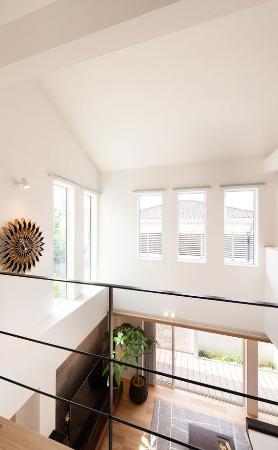 小林住宅 【大阪府/大開口リビング/ファミリーライブラリー/間取り】冬も半袖で過ごせる一年中春のように快適な家の建築実例画像9