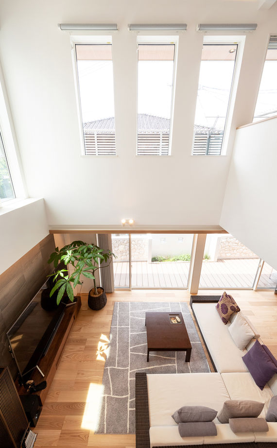 小林住宅 【大阪府/大開口リビング/ファミリーライブラリー/間取り】冬も半袖で過ごせる一年中春のように快適な家の建築実例画像10