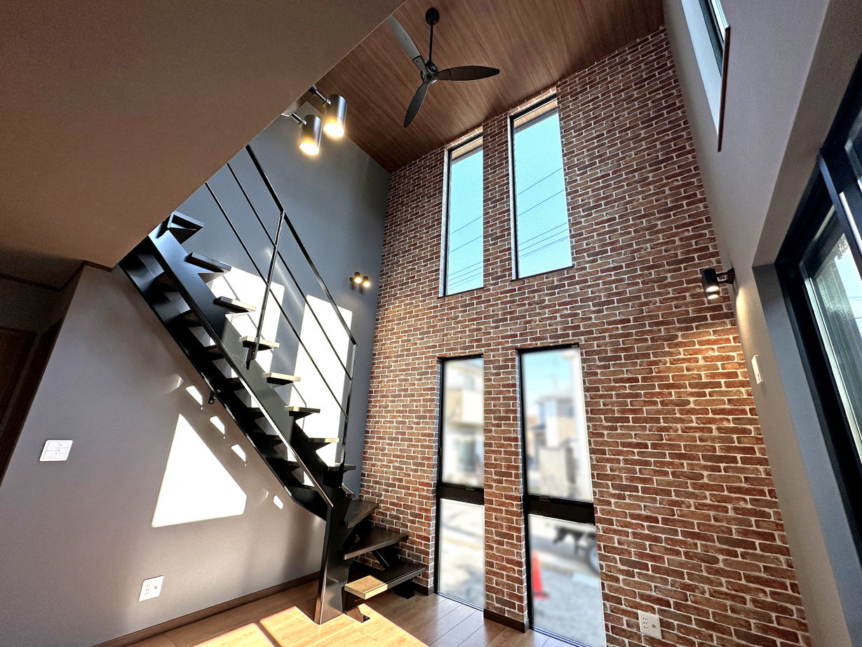 大成住宅 【3LDK/吹抜け/大容量収納/敷地約41坪/間取り図有】クールなブルックリンスタイルの建築実例画像