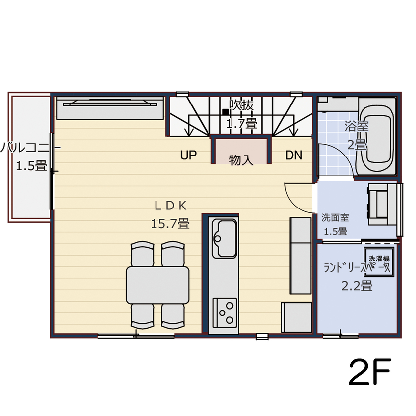 大成住宅 【4LDK/SIC/書斎/ガレージ/間取り図有】共働き夫婦が選んだ、働きながら・育てながら・楽しむ家の間取り図（4LDK+SIC+WIC+書斎）2階