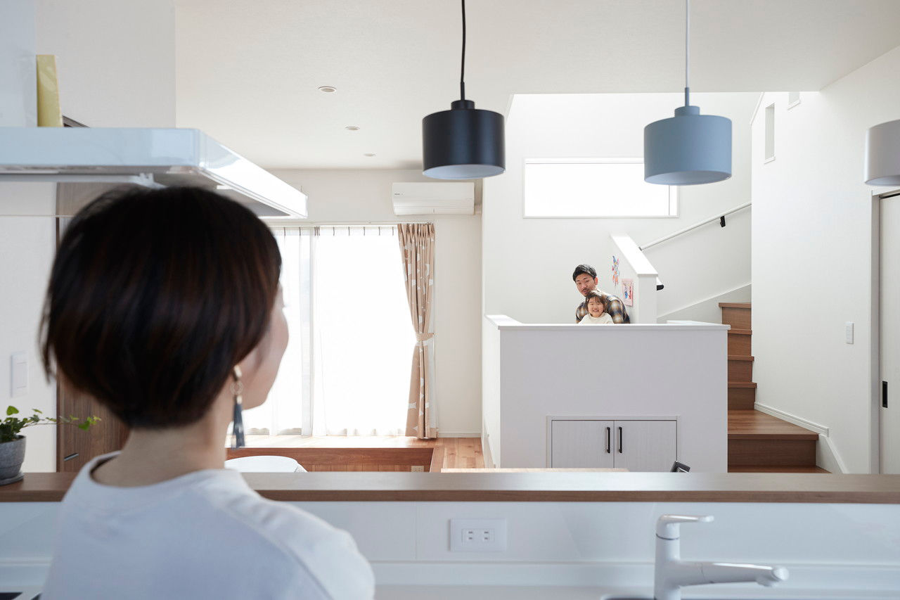 倉敷ハウジング(パナソニックビルダーズグループ) 【2000～2499万円／間取図有／スキップフロア／ダウンフロアリビング】どこにいても家族がつながる理想の家の建築実例画像7