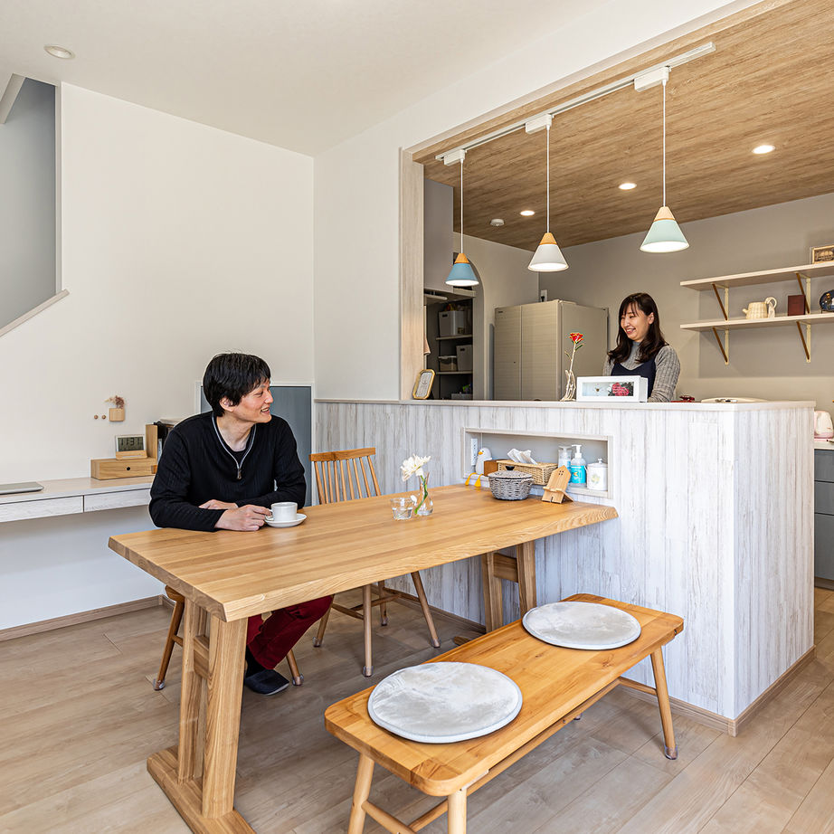 倉敷ハウジング(パナソニックビルダーズグループ) 【2700万円台/プロヴァンス風/中庭/キャットウォーク】思う存分にインテリアと暮らしを楽しむ工夫満載の家の建築実例画像2