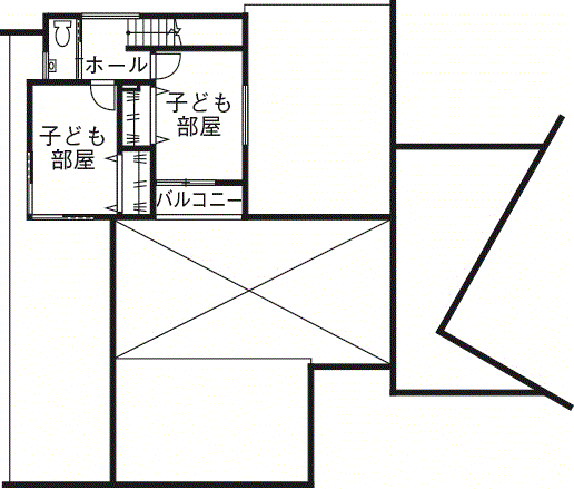 栃木ハウス 非日常と暮らし易さのバランスが、住まい手の心地よさを創出の間取り図null