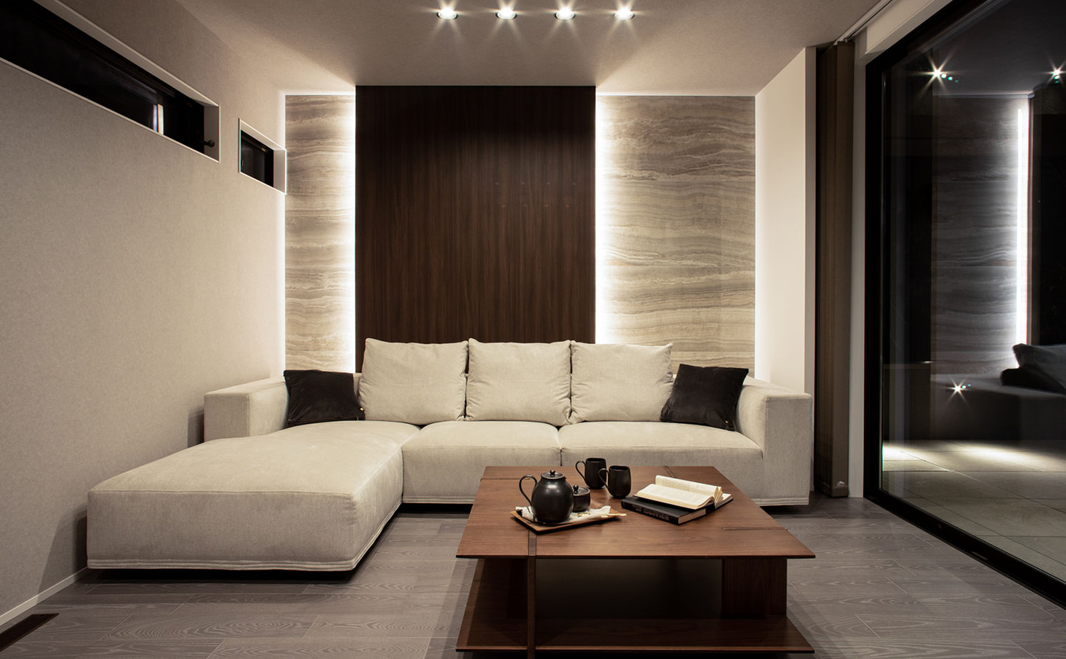 栃木ハウス テラスからの陽光を室内に取り込む「プライベートテラス」で内と外をつなぐ開放感のある住まいの建築実例画像3