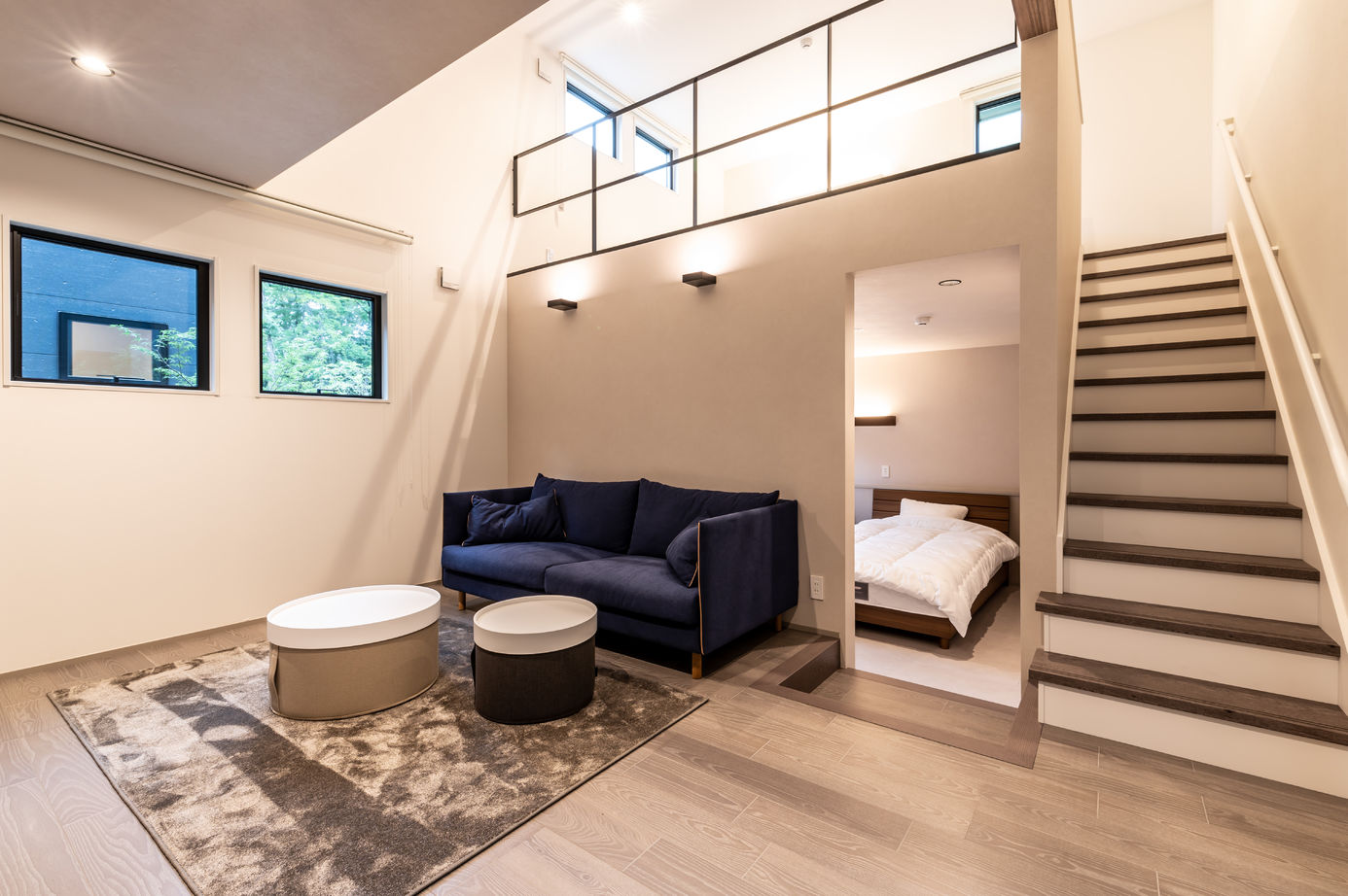 栃木ハウス 水盤が美しい、アウトドアリビングがある別荘の建築実例画像5