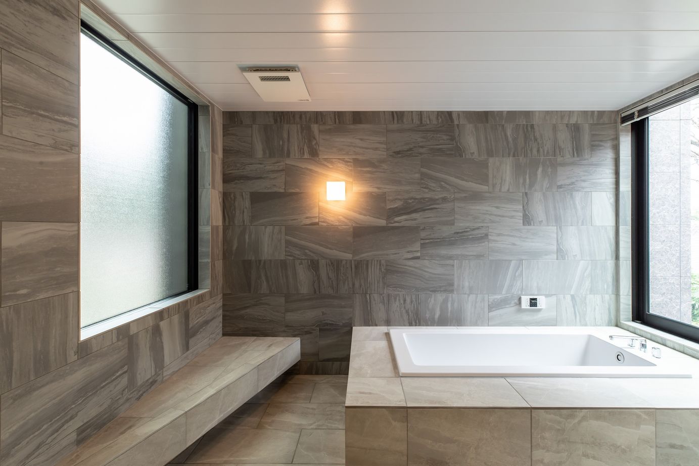 栃木ハウス スタイリッシュで大きな窓がある開放的な別荘の建築実例画像9