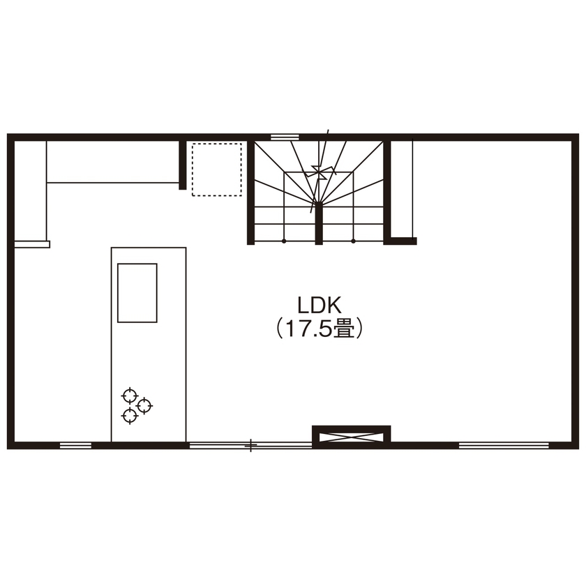 BLISS 【敷地面積13.8坪/2000万円/間取り図有り】重厚感のある外観と高級感に満ちたインテリアが魅力の住まいの間取り図（3LDK+S）2階