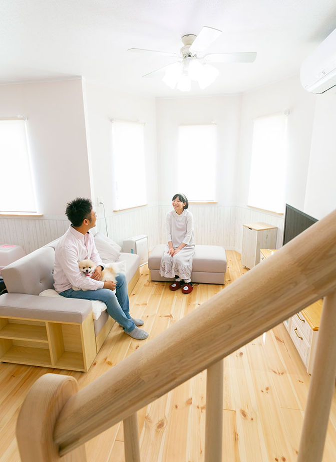 Inoue・Giken 井上技建 【妖精のすみか】家の中に吊り橋！小さい頃の夢を、自然素材とモルタル、職人の手仕事で実現！の建築実例画像5