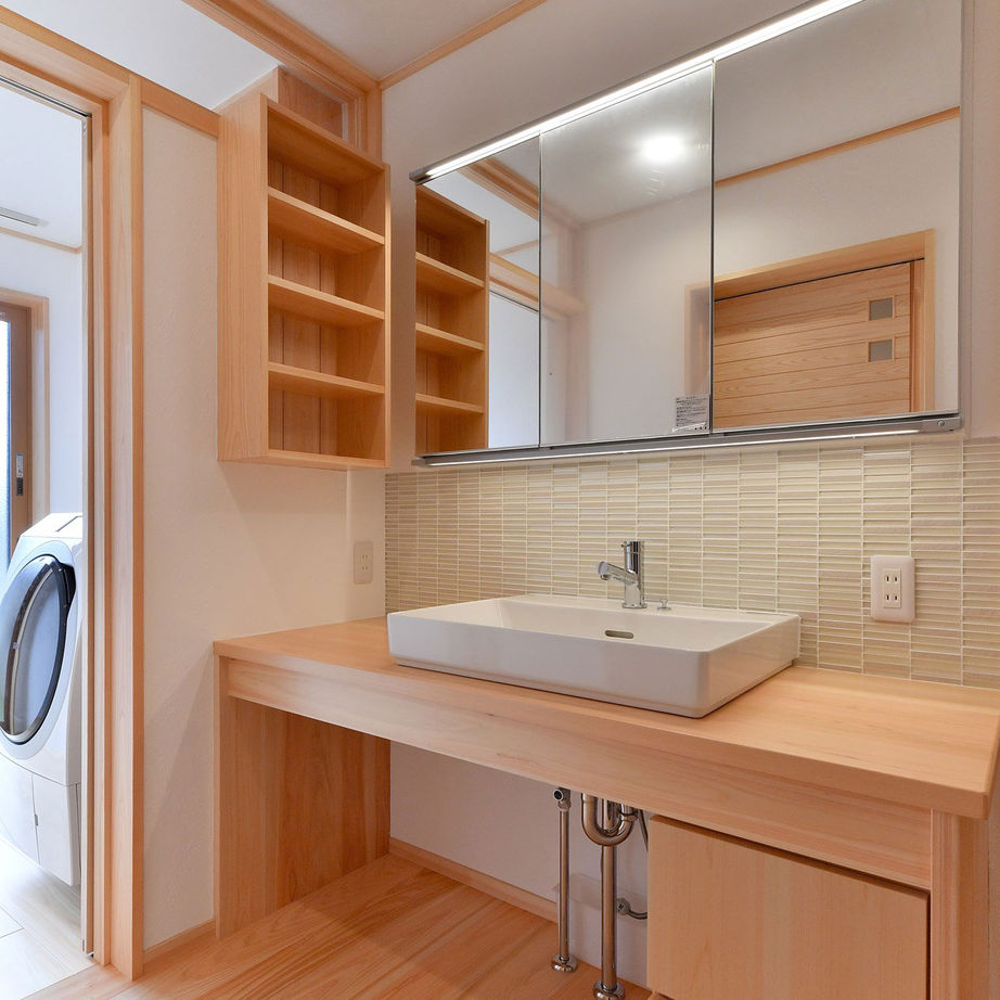 梶谷建設 家族が集う平屋の家【薪ストーブ】【ウッドデッキ】【サンルーム】【エアパス工法】の建築実例画像7