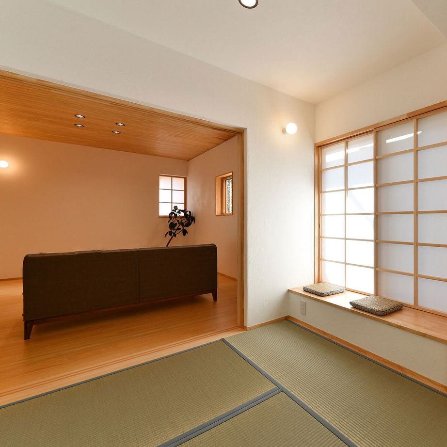 梶谷建設 ていねいな暮らしを紡ぐ家【独立キッチン】【書斎コーナー】【懸垂バー付トレーニングできるサンルーム】の建築実例画像5