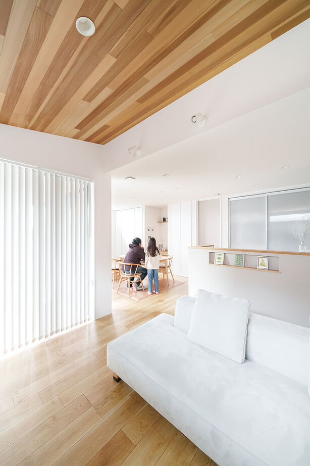 マルイチ 【滋賀県｜間取り有】グリーンの外壁が印象的。家事動線にこだわった家族4人が快適に暮らせる住まいの建築実例画像4