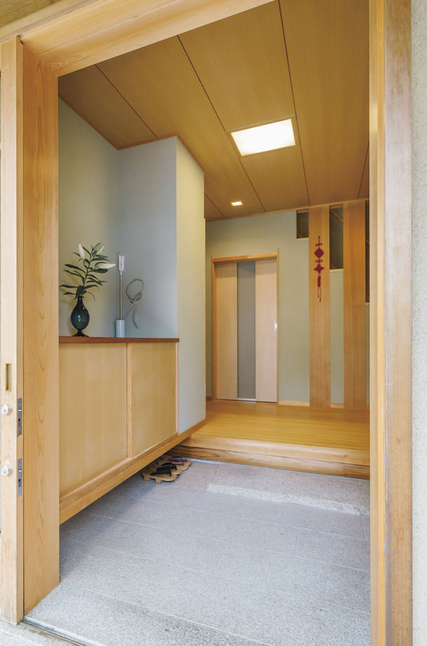 竹田工務店 【無垢材・平屋風】聚楽壁や北山杉など伝統的な素材を使った和モダンな家。10年経っても変わらぬ住み心地の建築実例画像4