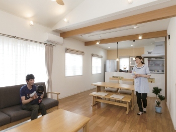 クレバリーホーム 【平屋】南欧テイストと雑貨店がテーマの全量買取型太陽光発電住宅の建築実例画像2