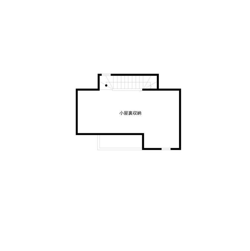 クレバリーホーム 「好き」に囲まれて暮らせる幸せ。20代で実現したこだわり満載のガレージハウスの間取り図（1LDK+ガレージ）小屋裏