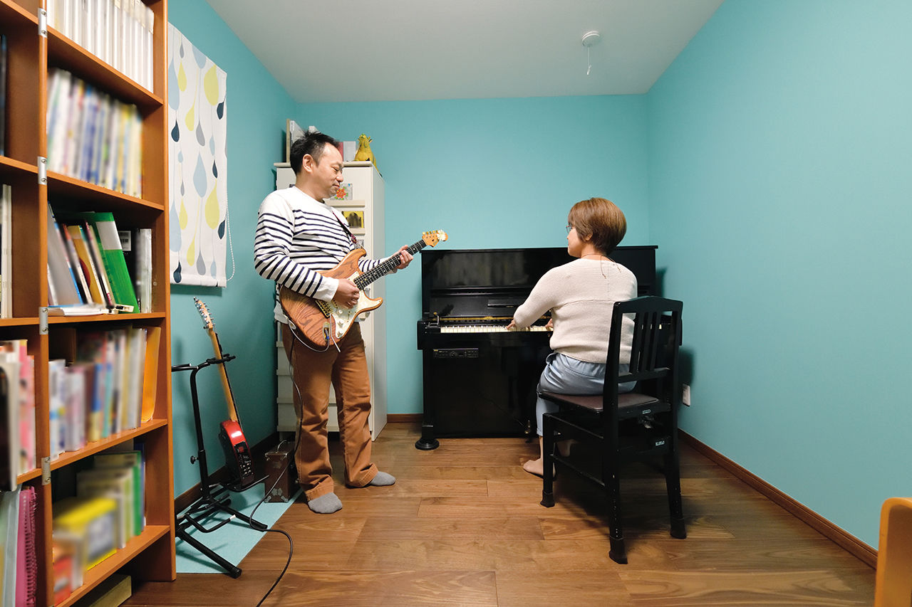 クレバリーホーム 家族団らんも一人のときも幸せ時間を満喫できる、音楽室のある住まいの建築実例画像2