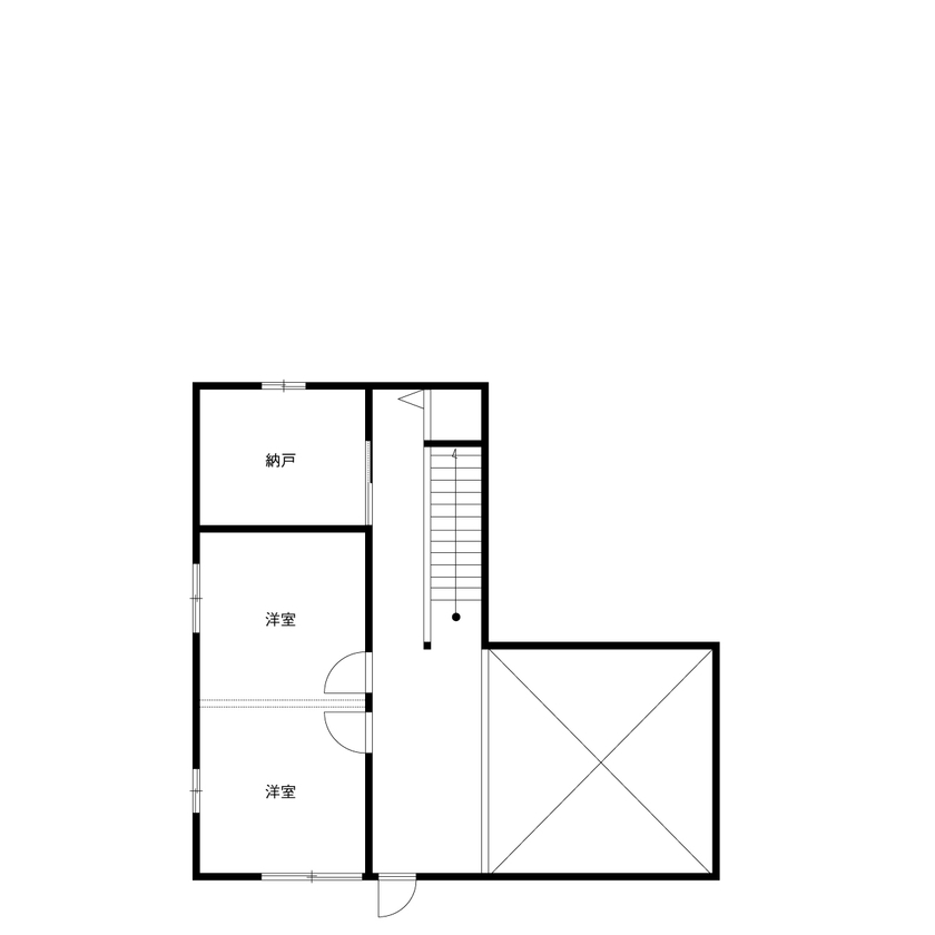 クレバリーホーム 今もこれから先も、ずっと快適に暮らせる“平屋のような2階建て”の間取り図（4LDK）2階