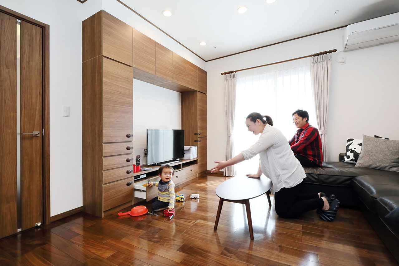 クレバリーホーム 【2000～2499万円／家事ラク／間取図有】将来の家族構成の変化にも対応する空間や収納計画が光る住まいの建築実例画像2