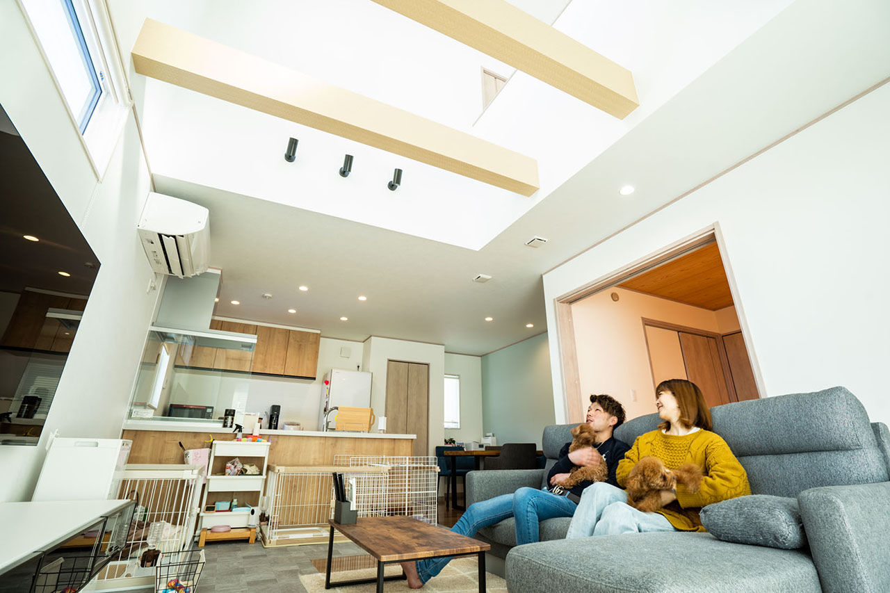 クレバリーホーム 【2500万円～2999万円／吹き抜け／高気密・高断熱／間取図有】愛犬との暮らしや趣味の時間も大切にした家の建築実例画像1