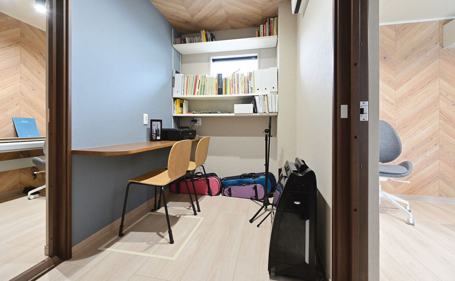 クレバリーホーム 【2000万円～2499万円／狭小／防音室／間取図】敷地21.7坪に2つのレッスン室。音楽家夫妻の夢が詰まった家の建築実例画像5