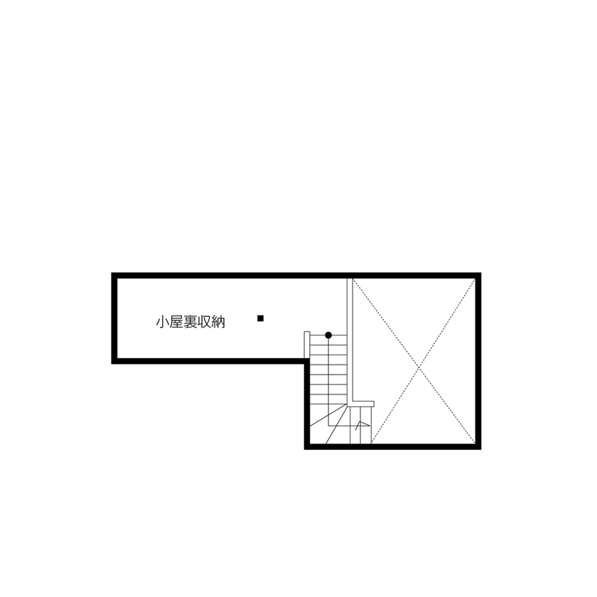 クレバリーホーム 【2500万円～2999万円／土間／家事動線／収納充実／間取図有】1階と2階で異なる家族団欒のスタイルを楽しむの間取り図（5K以上）小屋裏