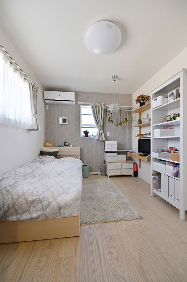 クレバリーホーム 【4000万円台／二世帯／収納充実／家事動線／間取図有】世代間がふれあう、程よい距離感の二世帯住宅の建築実例画像8