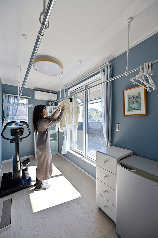 クレバリーホーム 【4000万円台／二世帯／収納充実／家事動線／間取図有】世代間がふれあう、程よい距離感の二世帯住宅の建築実例画像13