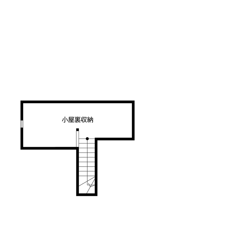 クレバリーホーム 【2500万円～2999万円／吹抜けリビング／間取図有】大きな窓から四季を伝える借景が暮らしに彩りを添える家の間取り図（4LDK＋小屋裏）小屋裏