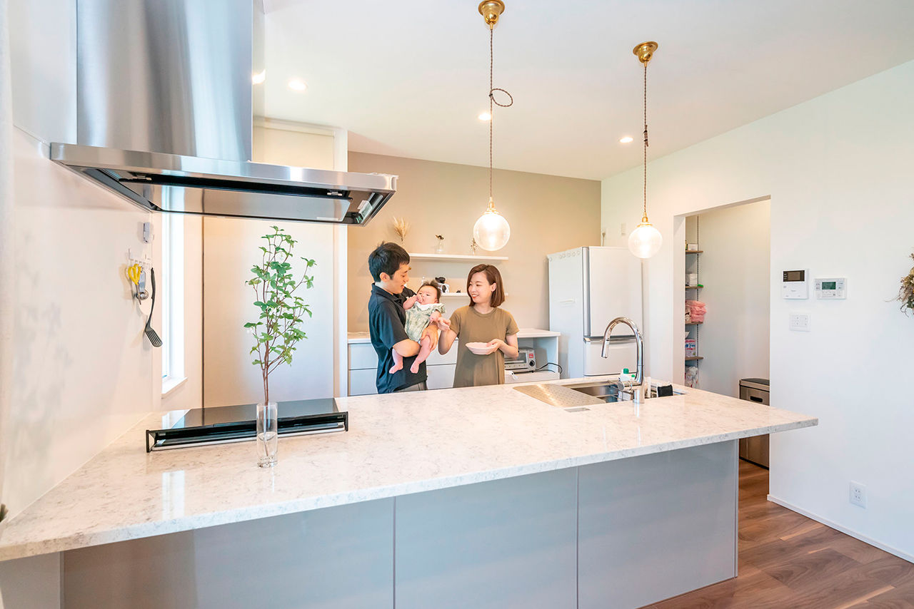 クレバリーホーム 【2000万円～2499万円／平屋／間取図有】勾配天井で開放感たっぷり。生活&収納動線に工夫が光る、快適な家の建築実例画像3