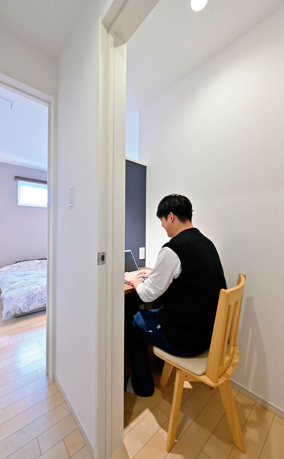 クレバリーホーム 【2000万円～2499万円／家事動線／間取図有】カフェ風キッチンから家族を見守る、ナチュラルテイストの空間の建築実例画像10