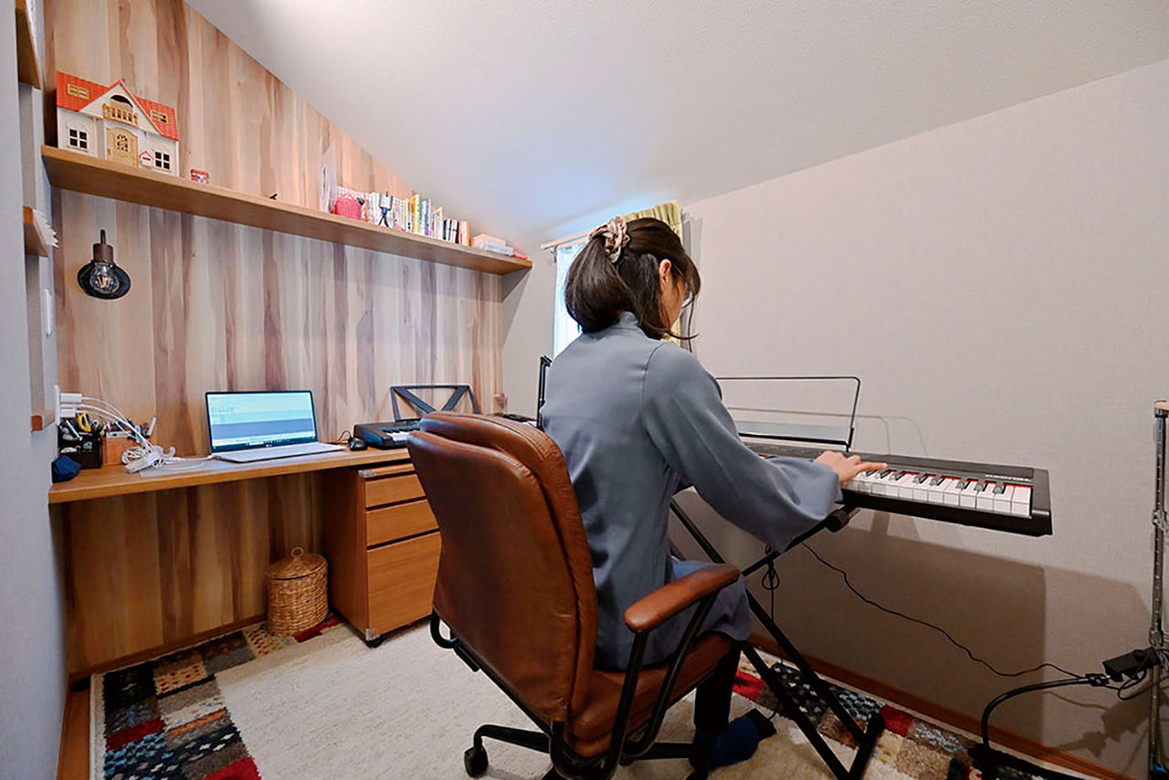 クレバリーホーム 【2000万円～2499万円／趣味／間取図有】音楽室・書斎・裁縫スペースで一人の時間も充実。心豊かに暮らす家の建築実例画像7