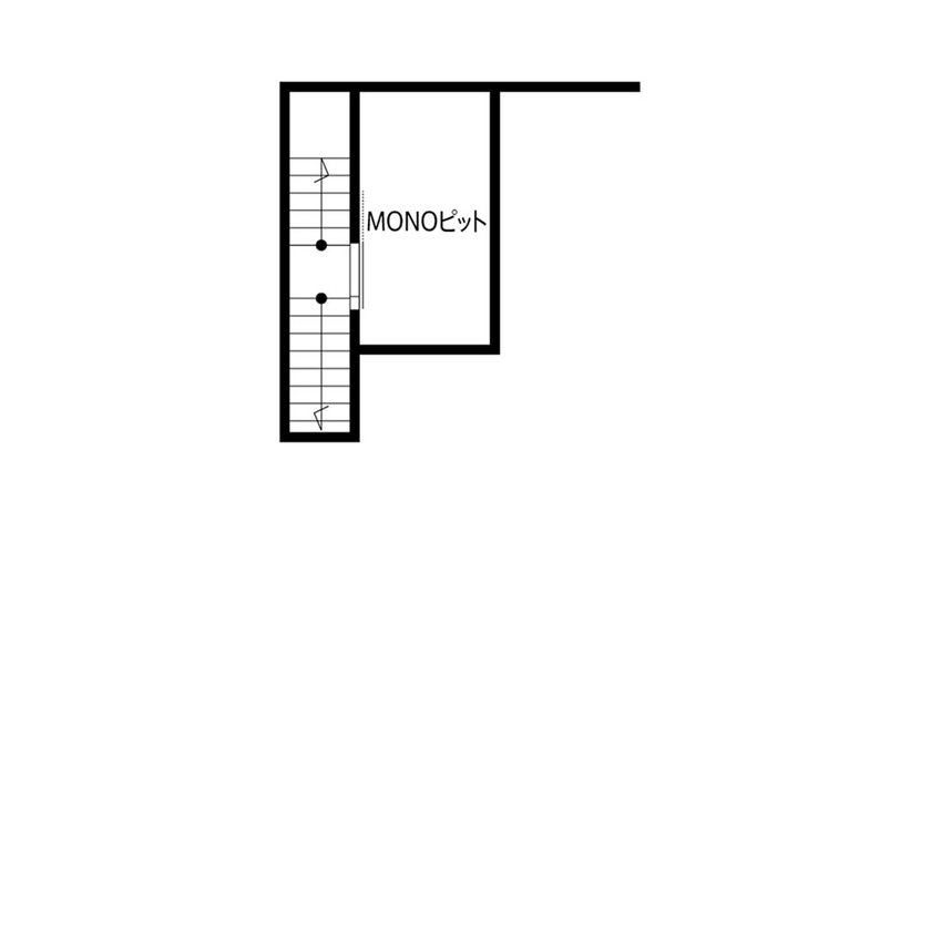 クレバリーホーム 【2500万円～2999万円／中2階／インナーガレージ／間取図有】扉のないオープンな空間も高断熱で一年中快適の間取り図（1LDK＋中2階）中2階