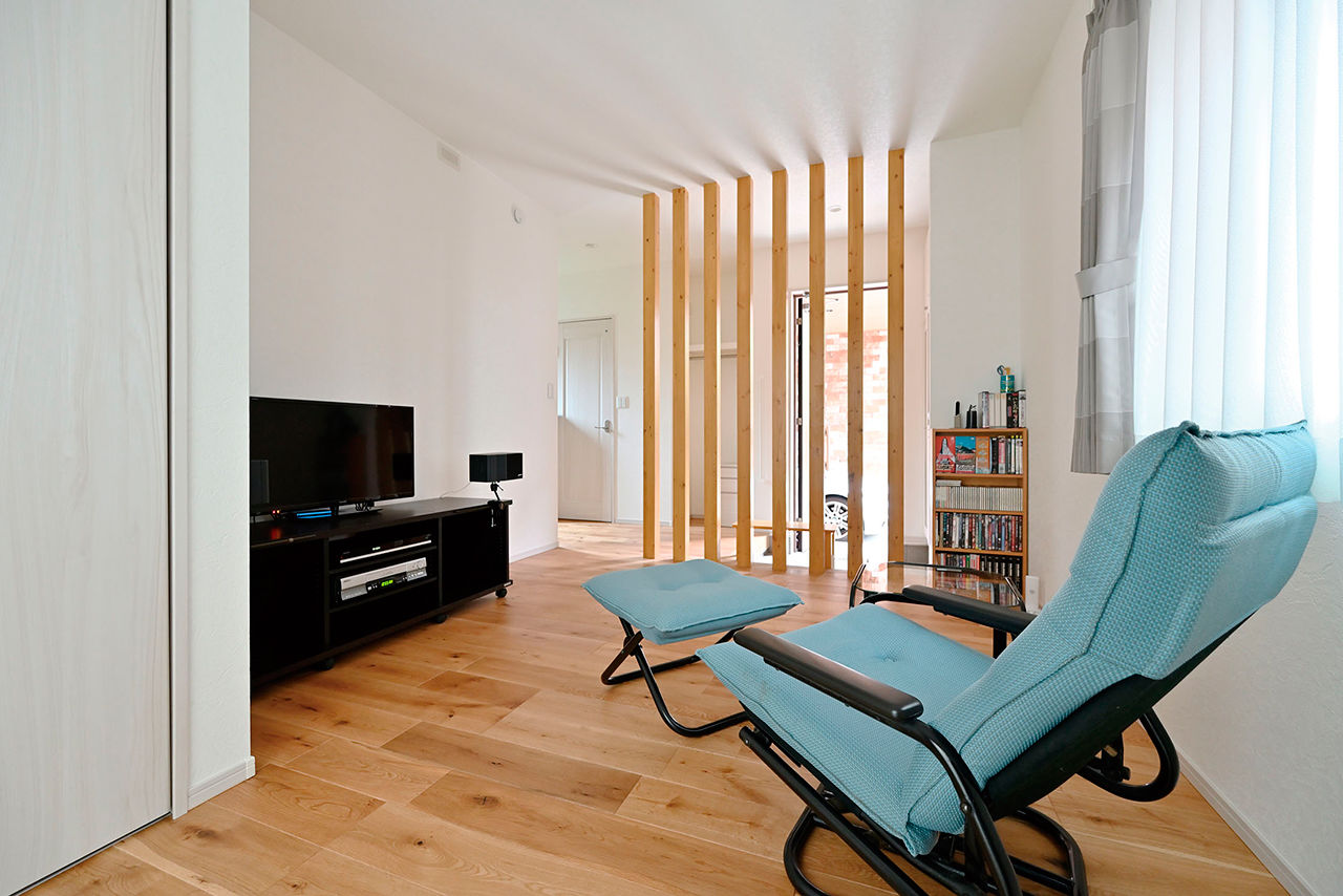 クレバリーホーム 【2500万円～2999万円／中2階／インナーガレージ／間取図有】扉のないオープンな空間も高断熱で一年中快適の建築実例画像8