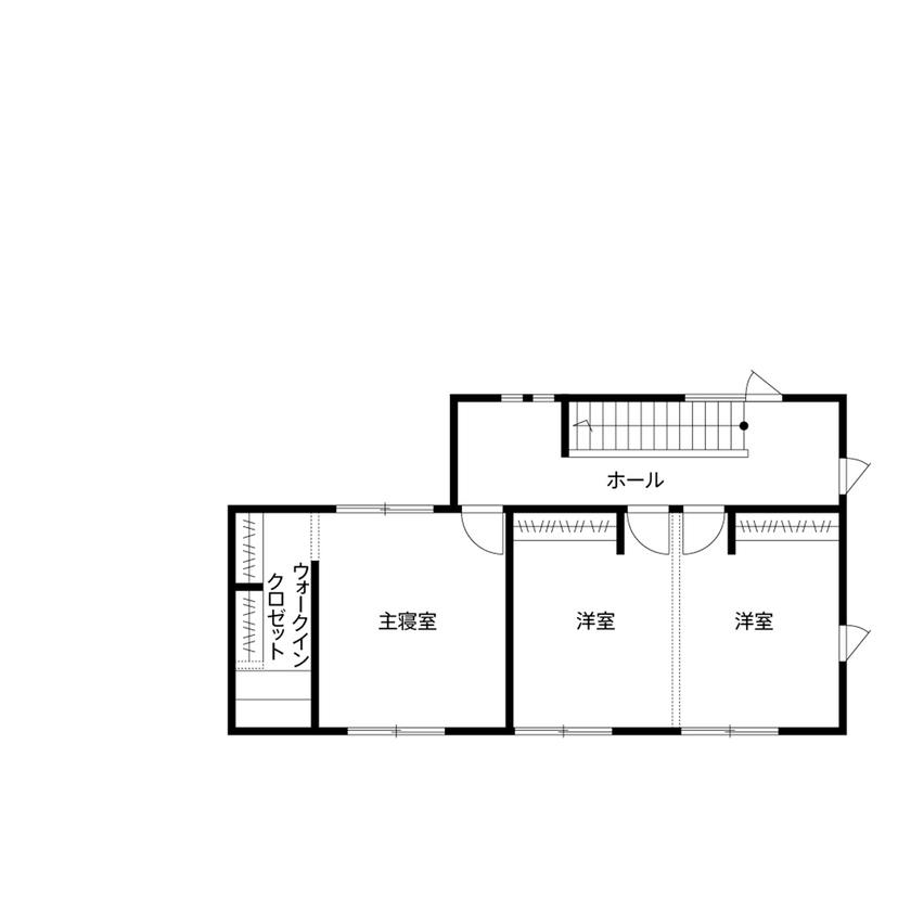 クレバリーホーム 【2500万円～2999万円／回遊動線／間取図有】家事も子育てもしやすい工夫が光る。家族の笑顔があふれる家の間取り図（3LDK＋タタミコーナー）2階