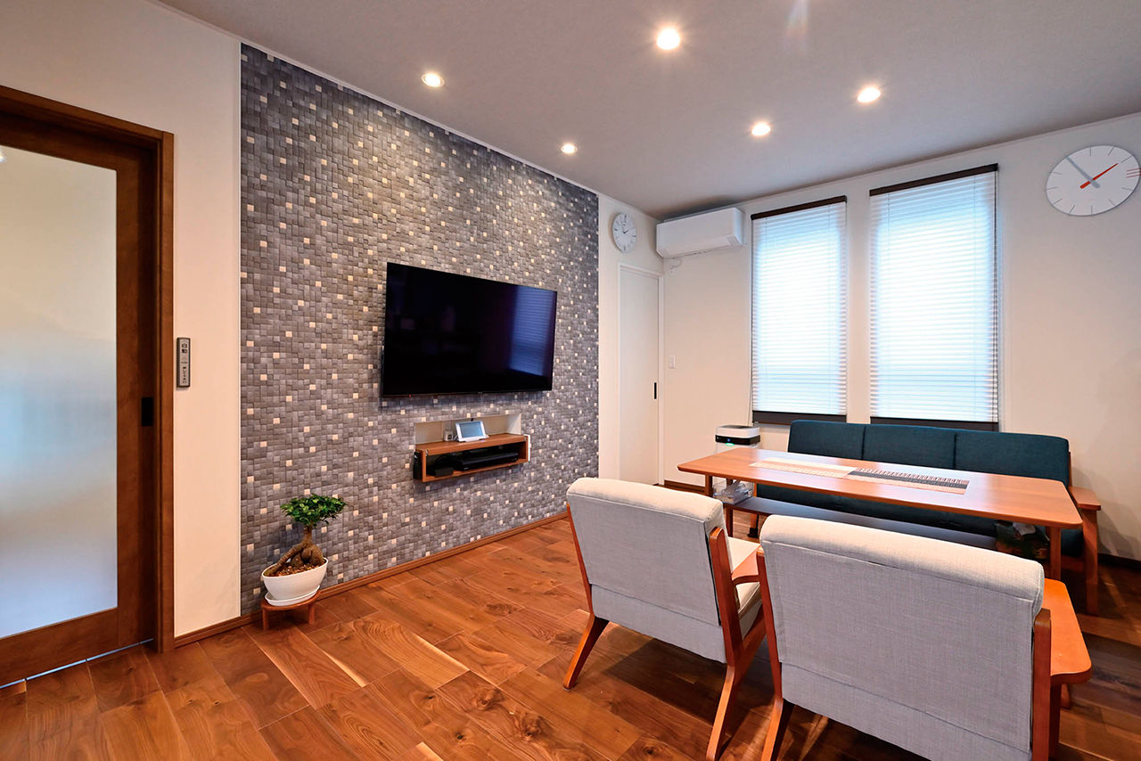 クレバリーホーム 【4000万円～／家事動線／間取図有】建築のプロが選んだ外壁総タイル貼り＆断熱性能。ゆとりと寛ぎ溢れる家の建築実例画像2