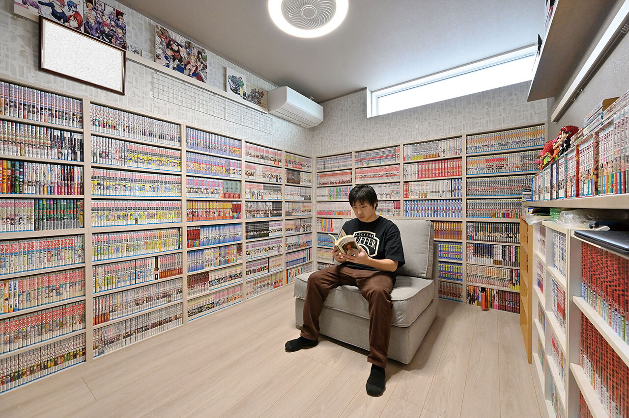 クレバリーホーム 【2000万円～2499万円／家事子育て動線／間取図】家族団らんもプライベートも充実。完全同居型の二世帯住宅の建築実例画像7