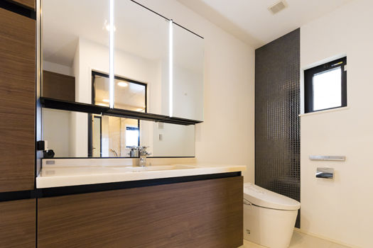 テクノホーム(一級建築士事務所) 【RC/賃貸併用】コンクリート打ち放しの外観が美しい、オーナー宅だけでなく賃貸部分までこだわり抜いた家の建築実例画像5