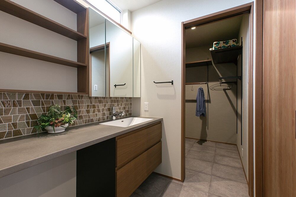 アイワホーム ブルックリンスタイル×40坪のサンクンリビングのある家の建築実例画像6