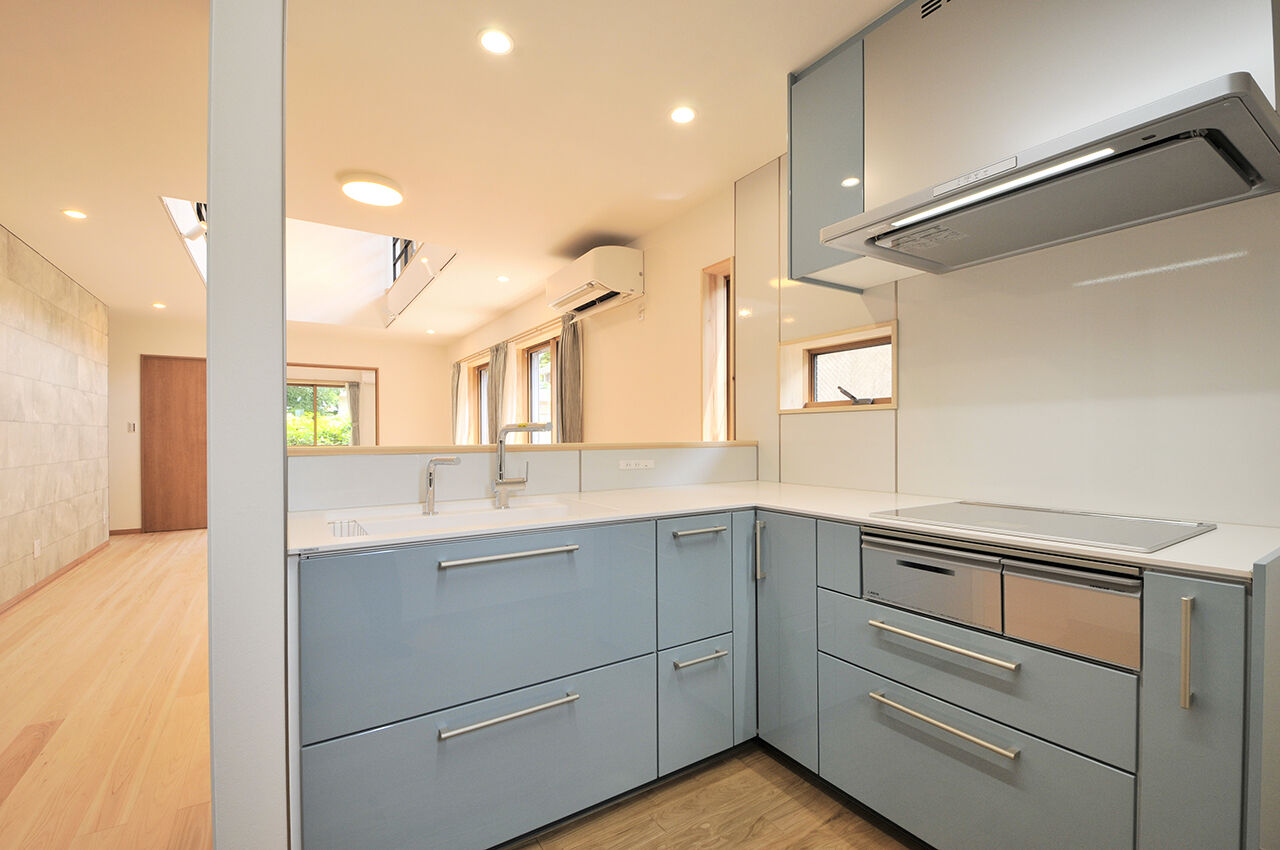 カツマタ＜一級建築士事務所＞ 【無垢材／吹抜／間取図】木の香りと温もりに包まれる吹き抜けリビングのある家の建築実例画像5