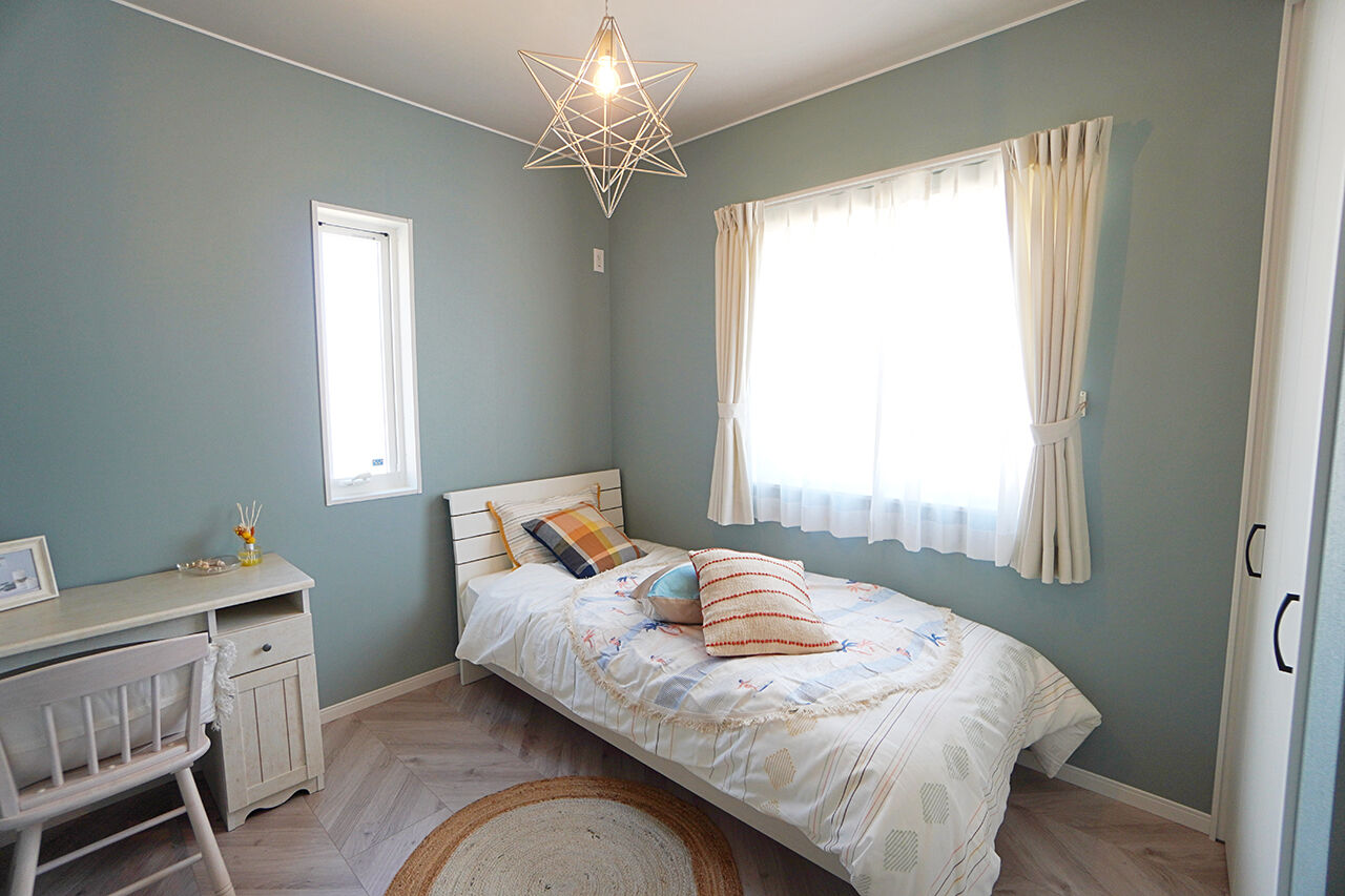 御浜住宅グループ（御浜建設） 枚方市｜2000万円台｜30坪以下｜間取り図｜気分は西海岸！カバードポーチのあるカリフォルニアテイストの家の建築実例画像8