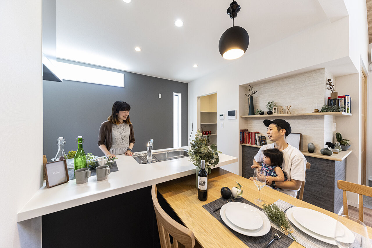 御浜住宅グループ（御浜建設） 枚方市｜2000万円台｜35坪｜間取り図｜吹き抜けが開放感を演出。暮らしの楽しみが広がる土間のある家の建築実例画像5