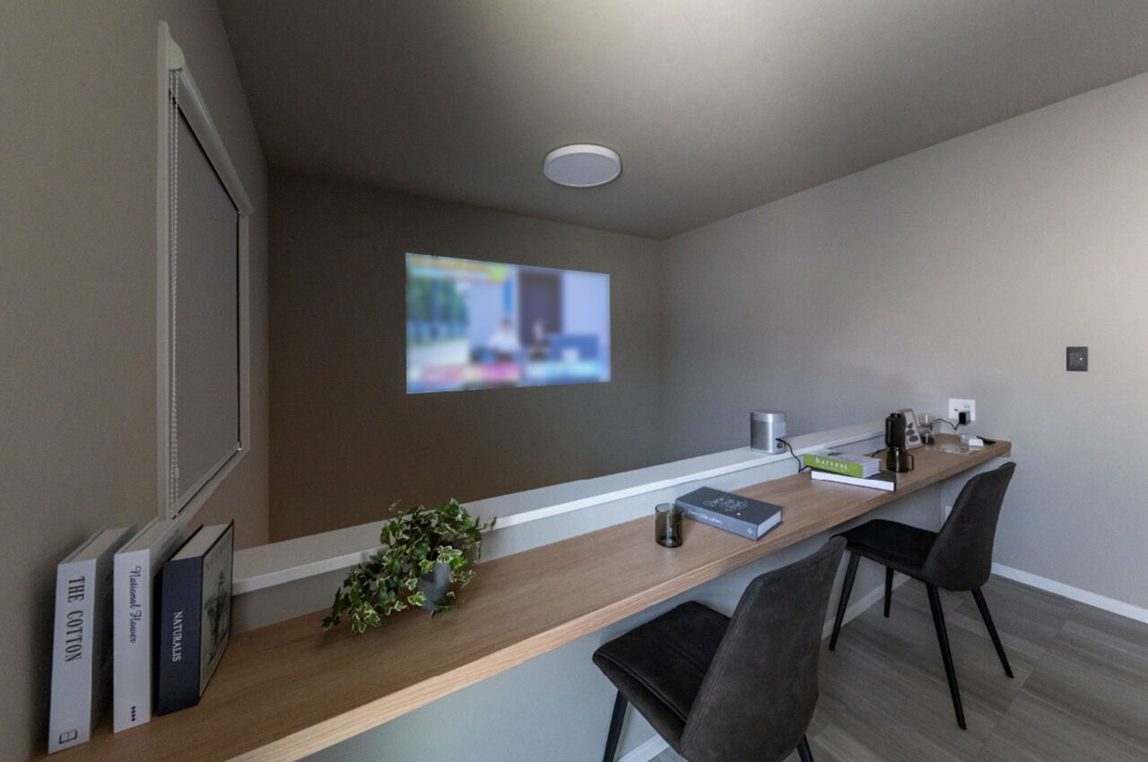 御浜住宅グループ（御浜建設） 枚方市｜2000万円台｜変形地｜間取り図｜隣家に囲まれた旗竿地でも明るく開放感が感じられる家の建築実例画像4