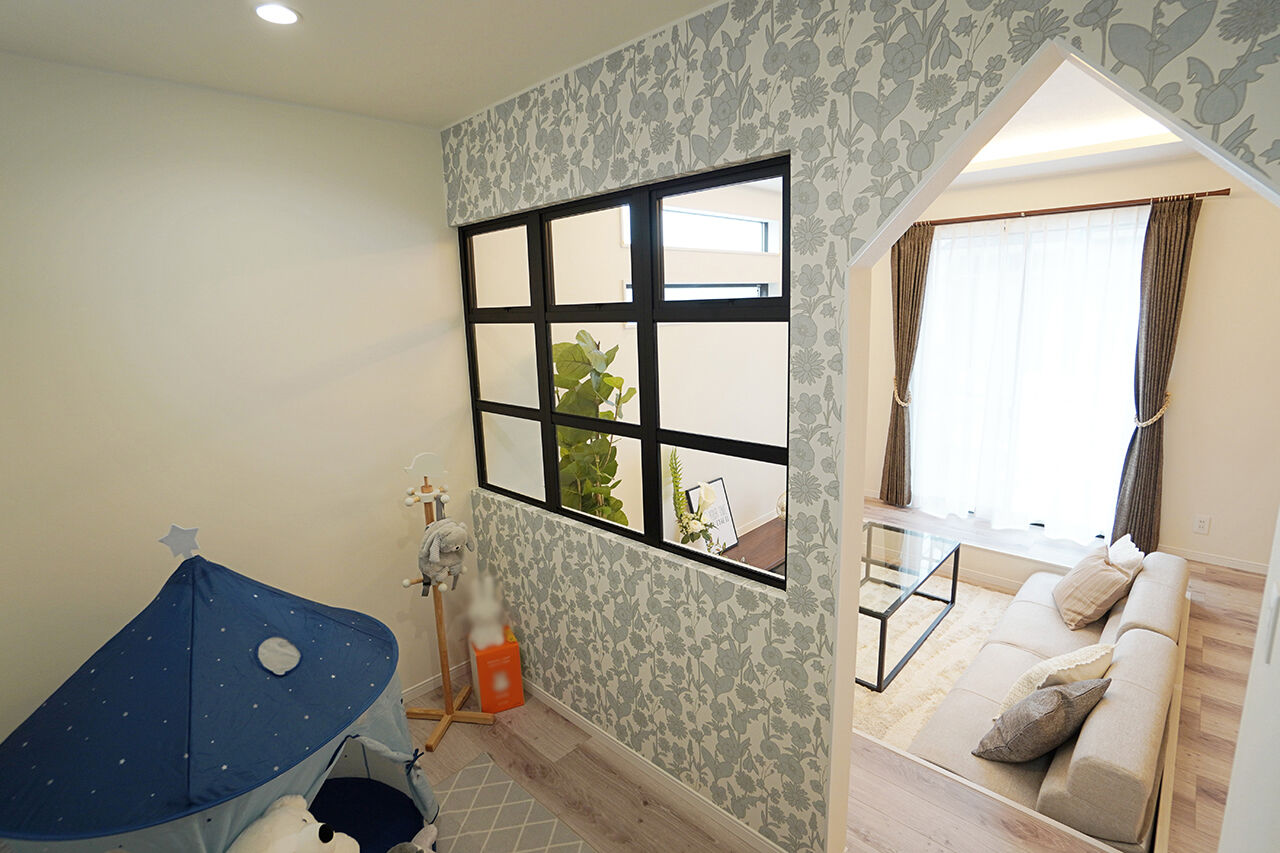 御浜住宅グループ（御浜建設） 枚方市｜2000万円台｜30坪台｜間取り図｜「こもり感」が落ち着くダウンフロアリビングのある家の建築実例画像4