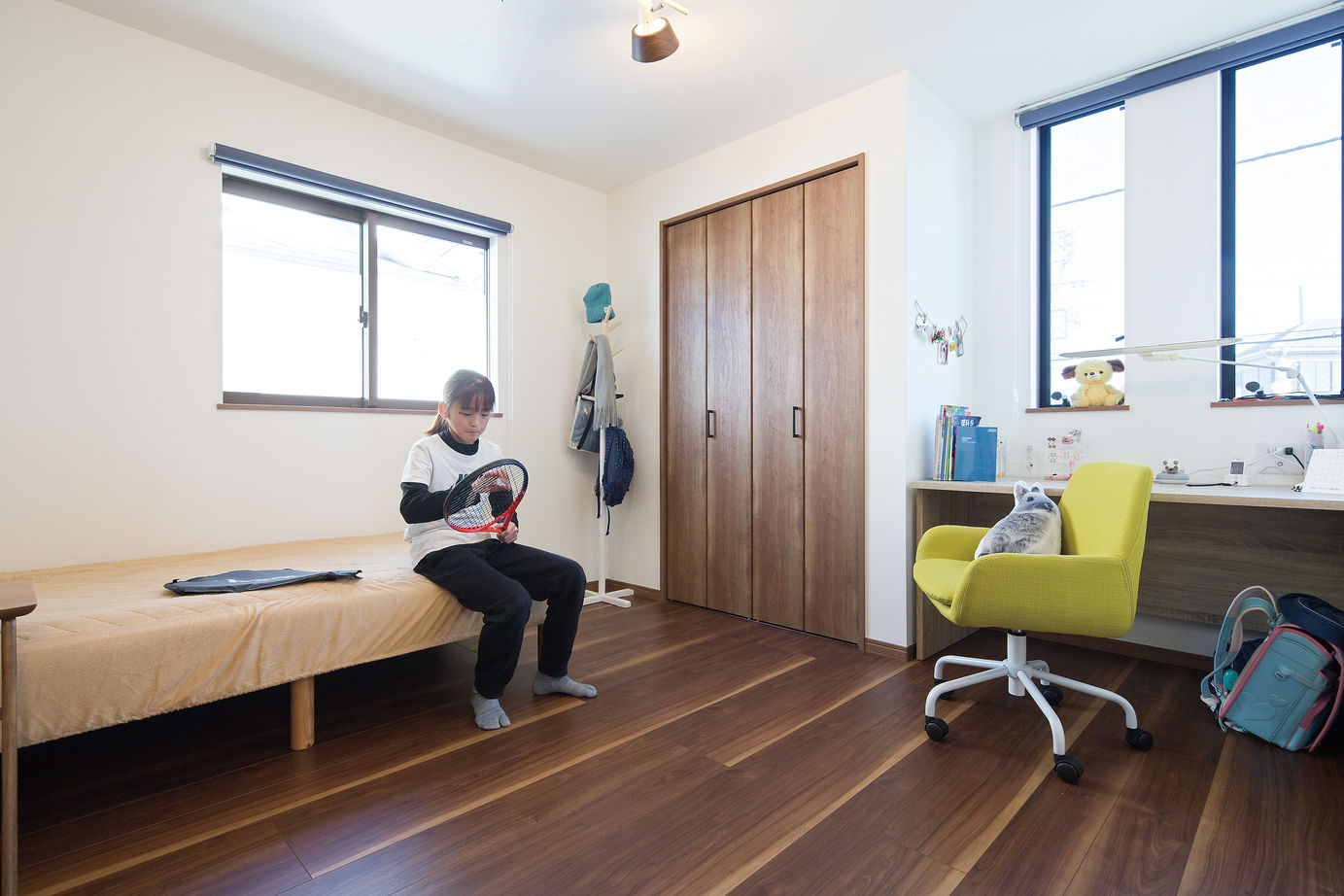 近藤建設 【2000万円台/40坪台/吹き抜け/間取り図】3人の子供部屋やトレーニングルームのあるサイディング外観の家の建築実例画像7