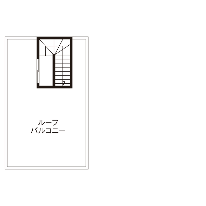 近藤建設 【2000万円台/30坪台/土間収納/屋上/間取り図】開放的な吹き抜けのおしゃれなブルックリンスタイルの家の間取り図（3LDK）PH階