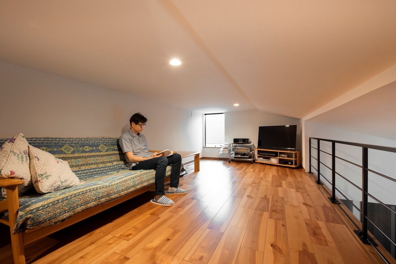 近藤建設 【平屋/2000万円台/20坪台/建て替え/間取り図】収納以外も活躍！ロフトを配した勾配天井LDKのゆとりある家の建築実例画像3