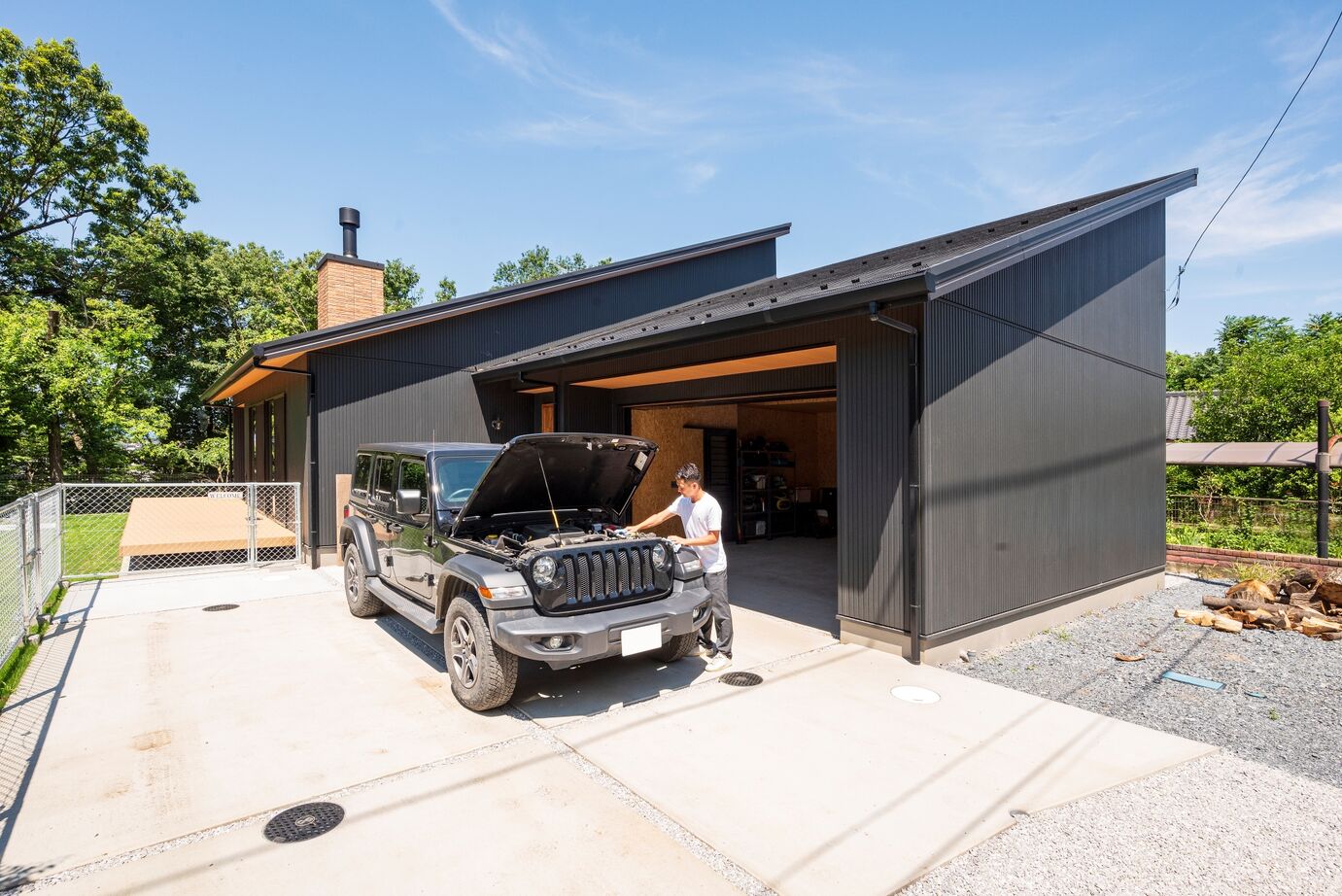 近藤建設 【平屋/3000万円台/40坪台/ロフト/趣味/アメリカン/間取り図/薪ストーブ】まるで別荘のよう！と感動の家。の建築実例画像2