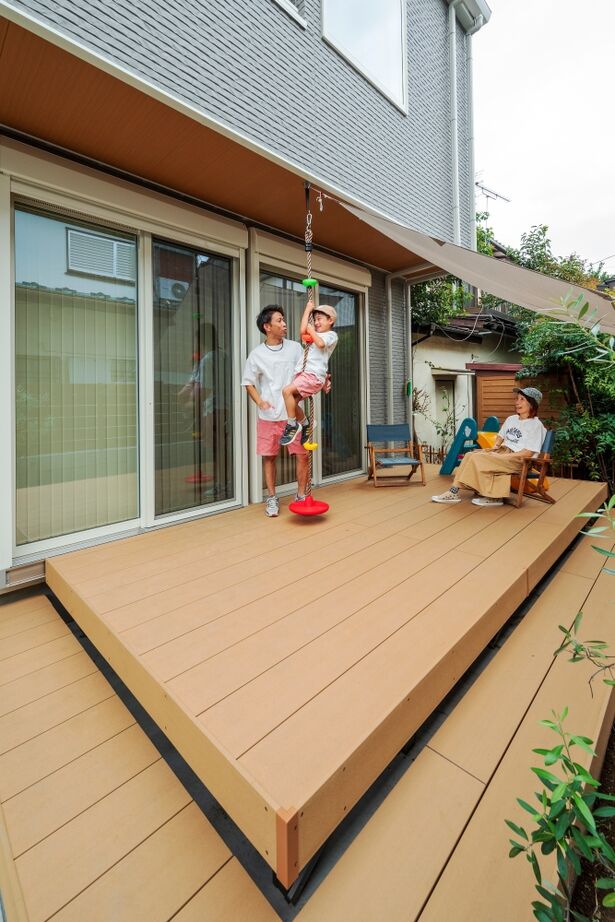 近藤建設 【2000万円台/30坪台/吹き抜け/ヌック/間取り図】家にいる時間が快適で楽しい！大きなウッドデッキのある家の建築実例画像2