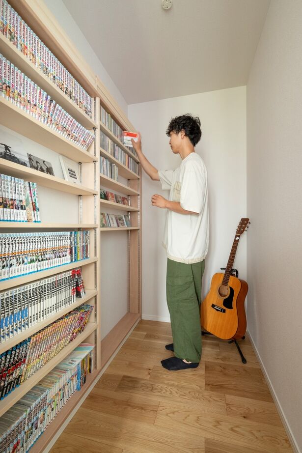 近藤建設 【平屋/2000万円台/30坪台/間取り図】黒×木目のモダンなカフェ風の家。綿密な収納＆動線計画で家事効率もUPの建築実例画像14